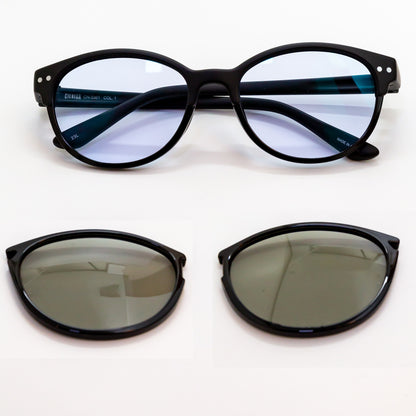 CIENEGA - シェネガー - 【度なし】ドライビングサングラス 偏光調光 ナイターレンズ 運転 夜間 ワンタッチ 3way