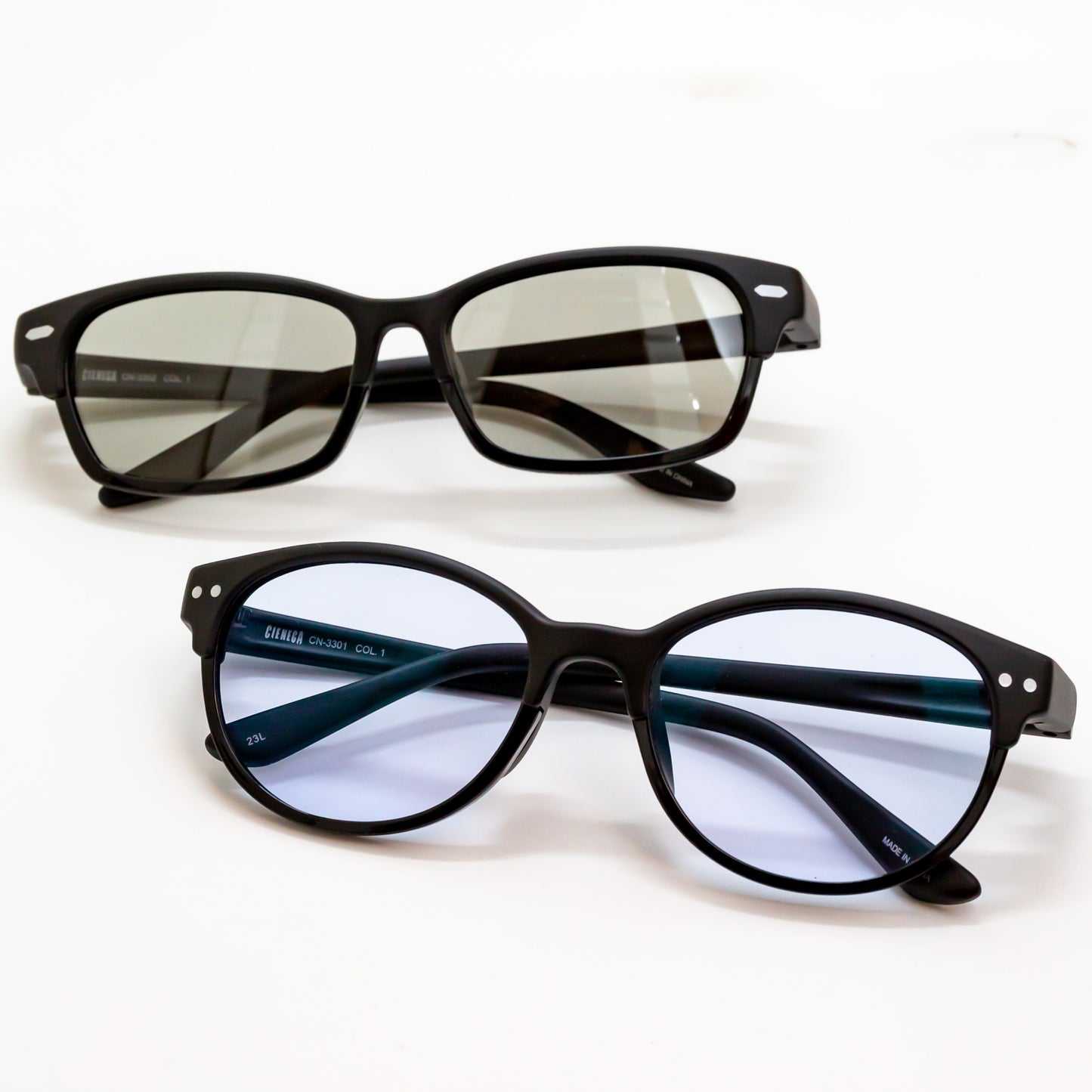 CIENEGA - シェネガー - 【度なし】ドライビングサングラス 偏光調光 ナイターレンズ 運転 夜間 ワンタッチ 3way