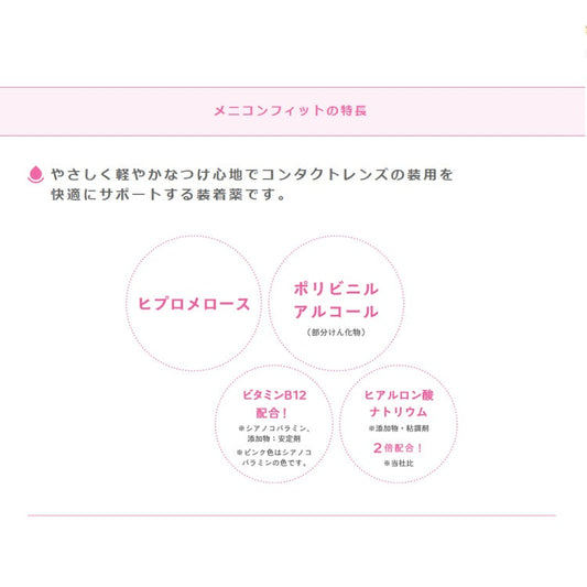 MeniconFIT - メニコンフィット - コンタクトレンズ装着液 15ml×2本セット [指定医薬部外品]