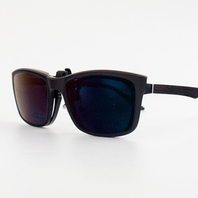 クリップオンサングラス ネオコントラスト - 偏光スモーク70